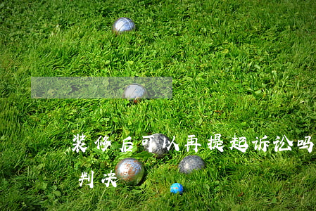装修后可以再提起诉讼吗(装修起诉需要多久判决)