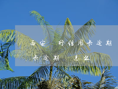 西安銀行信用卡逾期會怎么樣(西安銀行信用卡逾期會怎么樣)