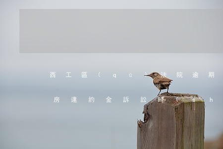 西工區(qū)法院逾期交房違約金(逾期交房違約金訴訟時(shí)效最高院)