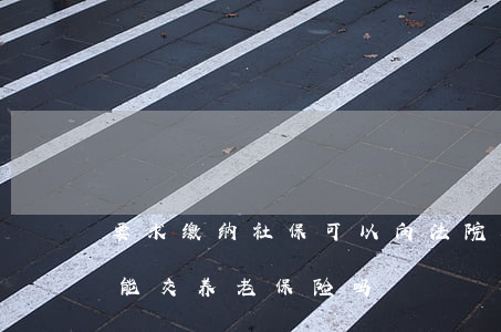 要求缴纳社保可以向法院起诉吗(被法院起诉能交养老保险吗)