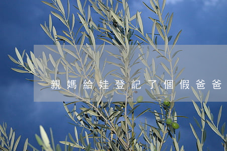 親媽給娃登記了個假爸爸，點進來看看吧！