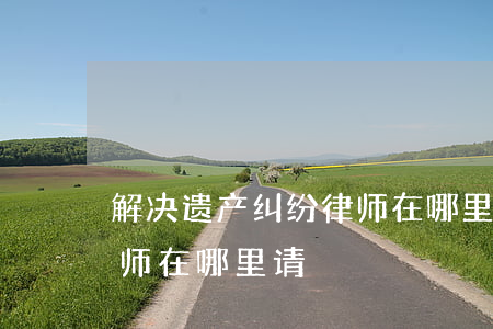解决遗产纠纷律师在哪里请(解决遗产纠纷律师在哪里请)