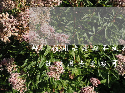 解決信用卡逾期不被拘留 因拘留導(dǎo)致信用卡逾期可以申訴嗎