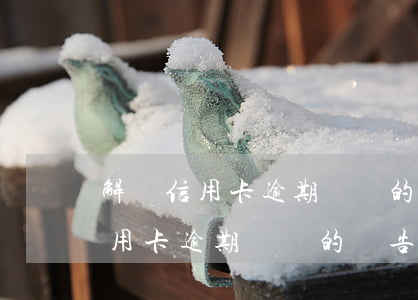 解決信用卡逾期問題的廣告能信嗎-解決信用卡逾期問題的廣告能信嗎安全嗎