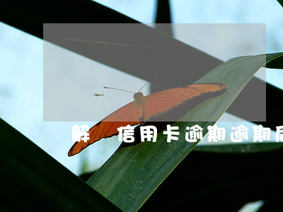 解訣信用卡逾期(逾期后申請信用卡)