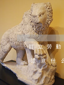 訂立勞動(dòng)合同應(yīng)注意什么