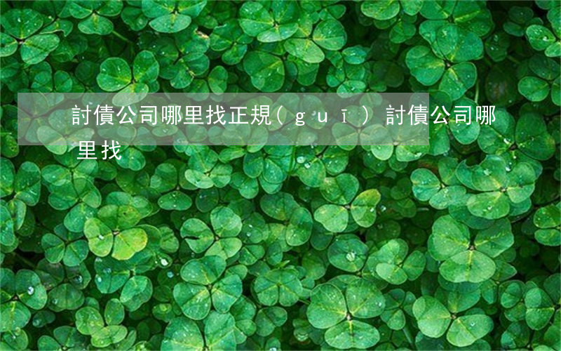 討債公司哪里找(正規(guī)討債公司哪里找)