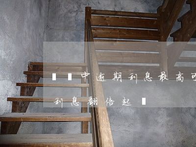 訴訟中逾期利息最高可以得到法院支持（逾期利息翻倍起訴）