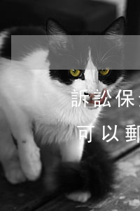 訴訟保全申請書可以郵寄嗎(訴訟保全申請書可以郵寄嗎)