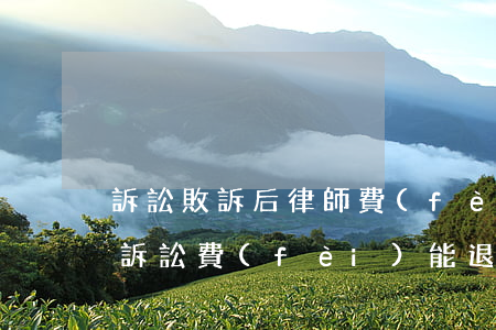 訴訟敗訴后律師費(fèi)可以退嗎(律師訴訟費(fèi)能退嗎)