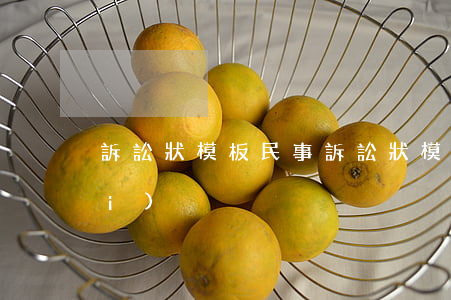 訴訟狀模板 民事(訴訟狀模板 民事免費(fèi))