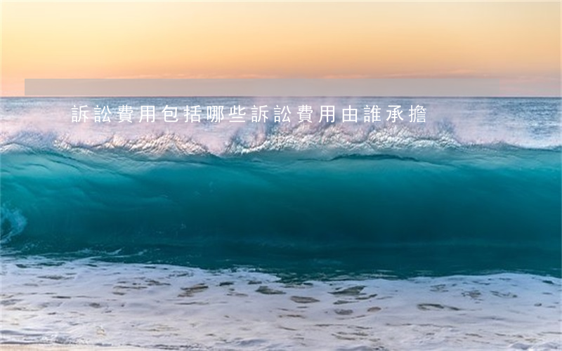 訴訟費用包括哪些（訴訟費用由誰承擔）