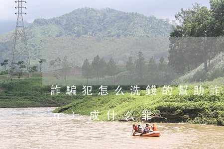 詐騙犯怎么洗錢的(幫助詐騙案洗錢構(gòu)成什么罪)