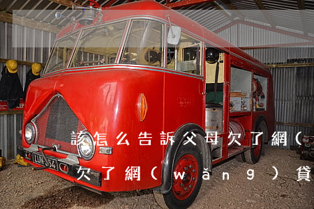 該怎么告訴父母欠了網(wǎng)貸(兒子欠了網(wǎng)貸父母應該怎么辦)
