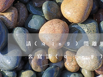 請(qǐng)問離婚協(xié)議書怎么寫(請(qǐng)問離婚協(xié)議書怎么寫才有效)