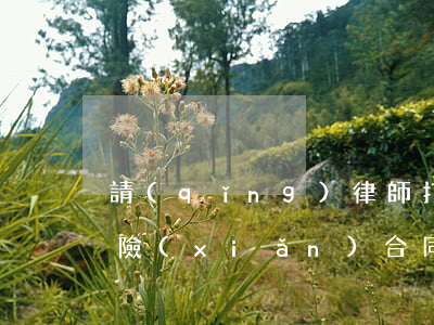 請(qǐng)律師打官司風(fēng)險(xiǎn)合同怎么簽(簽律師合同要注意的10個(gè)陷阱)