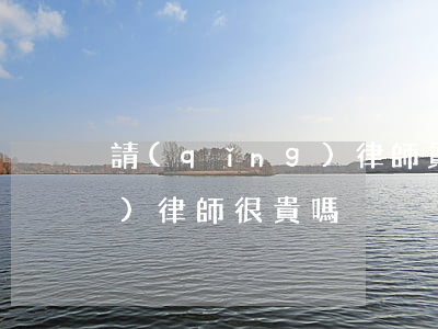 請(qǐng)律師貴嗎杭州(請(qǐng)律師很貴嗎)