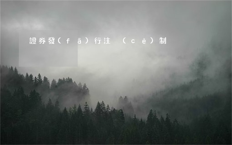 證券發(fā)行注冊(cè)制