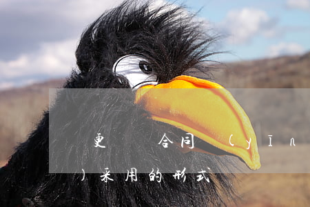 變更勞動合同應(yīng)當(dāng)采用的形式