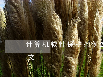 计算机软件保护条例2023最新版修订全文