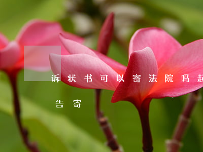 诉状书可以寄法院吗(起诉书是法院寄还是原告寄)