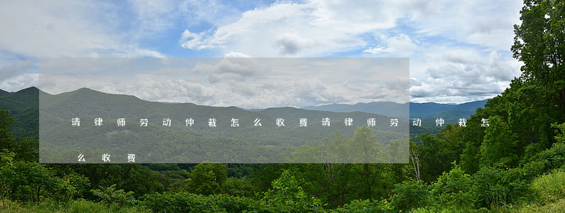 请律师劳动仲裁怎么收费(请律师劳动仲裁怎么收费)