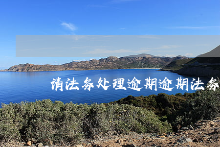 请法务处理逾期（逾期法务处理要多少钱）