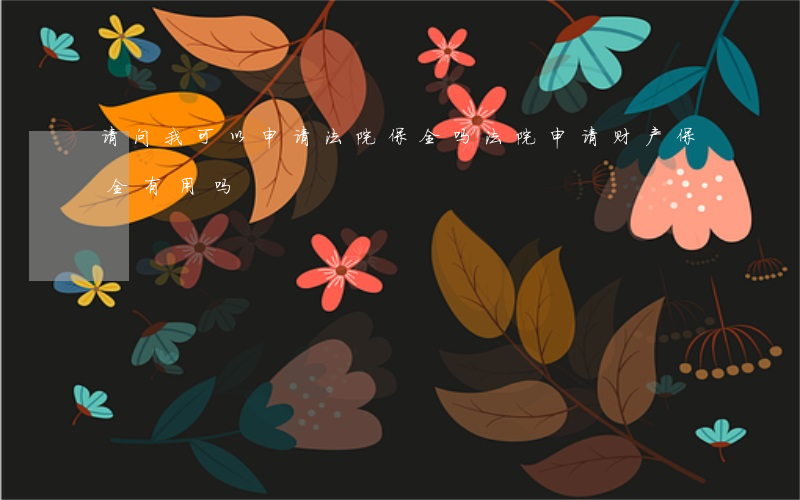 请问我可以申请法院保全吗(法院申请财产保全有用吗)