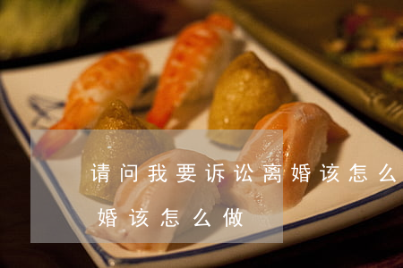 请问我要诉讼离婚该怎么做(请问我要诉讼离婚该怎么做)