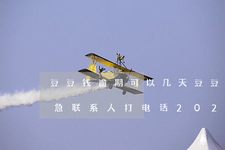 豆豆钱逾期可以几天(豆豆钱逾期几天会给紧急联系人打电话2022)