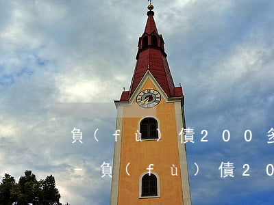 負(fù)債200多萬無力償還怎么辦啊-負(fù)債200多萬無力償還怎么辦啊