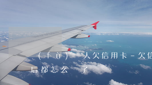 負(fù)債人欠信用卡-欠信用卡的人最后都怎么樣了