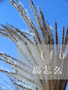 負(fù)債太高了怎么辦(負(fù)債太高怎么辦信用卡)
