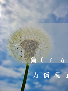 負(fù)債幾十萬(wàn)無(wú)力償還了-負(fù)債幾十萬(wàn)無(wú)力償還了怎么辦
