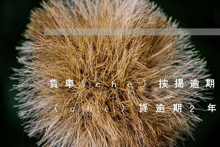 貨車(chē)按揭逾期2年后起訴(我的車(chē)貸逾期2年了)