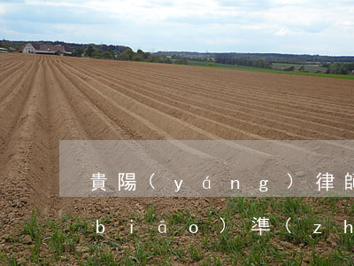 貴陽(yáng)律師收費(fèi)標(biāo)準(zhǔn)(貴陽(yáng)律師收費(fèi)標(biāo)準(zhǔn)2022)