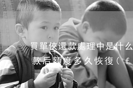 買單俠還款處理中是什么意思6-買單俠還款后額度多久恢復(fù)