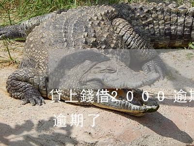貸上錢借2000逾期了(貸上錢借2000逾期了)