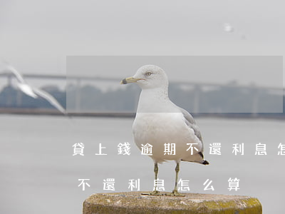 貸上錢逾期不還利息怎么算利息-貸款逾期不還利息怎么算