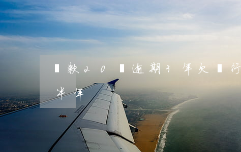 貸款20萬逾期3年(欠銀行貸款20萬逾期半年)