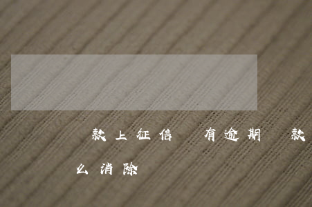 貸款上征信沒有逾期(貸款上征信沒有逾期怎么消除)
