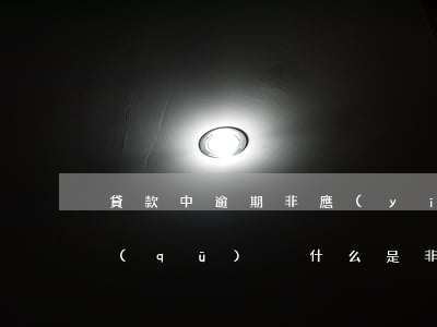 貸款中逾期非應(yīng)計(jì)區(qū)別(什么是非應(yīng)計(jì)貸款)