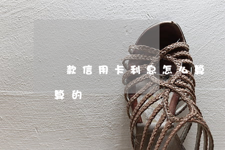 貸款信用卡利息怎么算(貸款信用卡利息怎么算的)