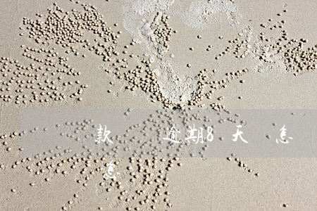 貸款兩萬逾期8天會怎樣(貸款兩萬逾期8天會怎樣)