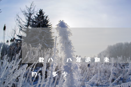貸款八萬八年逾期未還(貸款八萬五年還清每月還多少)