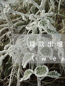 貸款出現(xiàn)逾期企業(yè)問(wèn)卷(貸款逾期原因)