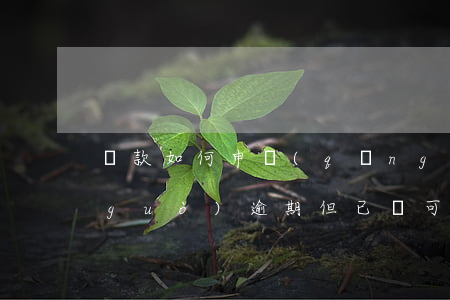貸款如何申請(qǐng)逾期還款(有過(guò)逾期但已還可以申請(qǐng)什么貸款)