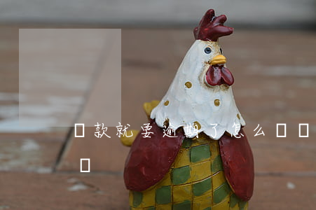 貸款就要逾期了怎么辦(貸款逾期還款了怎么辦)