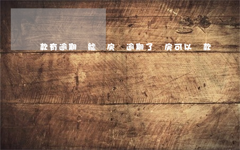 貸款有逾期還能買房嗎(逾期了買房可以貸款嗎)