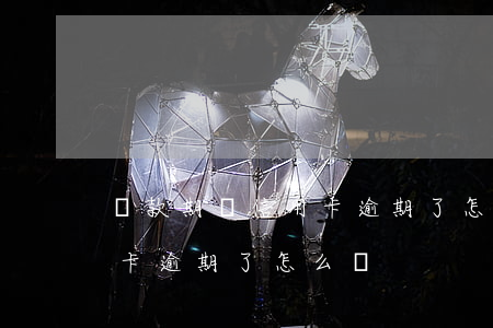 貸款期間信用卡逾期了怎么辦(貸款期間信用卡逾期了怎么辦)